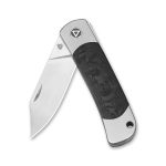 QSP Falcon Slip Joint Knife Titanium/Carbon Fibre 3" CPM S35VN, satin finish Blade. Comes W/ Premium Leather Sheath - UK FRIENDLY CARRY KNIFE - Image 15