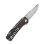 QSP Osprey Liner Lock Knife Shredded CF/Red G-10 (3.25" Satin) QS139-F1 - Image 14