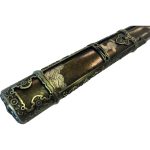 Ryumon Handmade / Hand forged Admiral’s Copper Flower Damascus Katana / Samurai Sword – RY-3206 - Image 3
