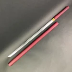 Ryujin 40″ Hand forge Zatoichi style sword, 1045 steel, Burgundy - T64080RD - Image 2