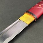 Ryujin 40″ Hand forge Zatoichi style sword, 1045 steel, Burgundy - T64080RD