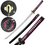 Hand Forged Horseman Samurai Sword / Katana Purple - SW-042P - LOOSE SCABBARD