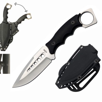 S-TEC 9" Full Tang Tactical Knife with ABS Swivel Sheath - GEN 2 - T25143