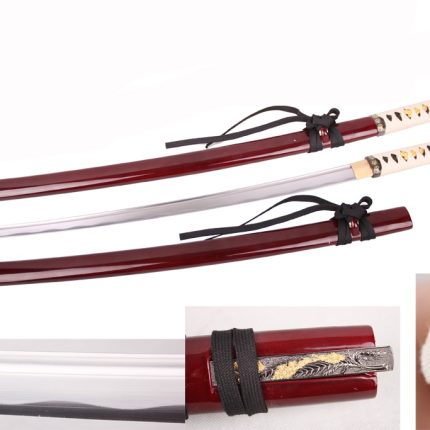 Ryujin 41? 1045 Hand Forge Shira Saya Sword w/ Dagger - T64087RD