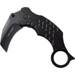 TAC FORCE -ASSISTED OPENING KNIFE BLACK STEALTH FOLDING KARAMBIT - TF-1020BK - Image 2