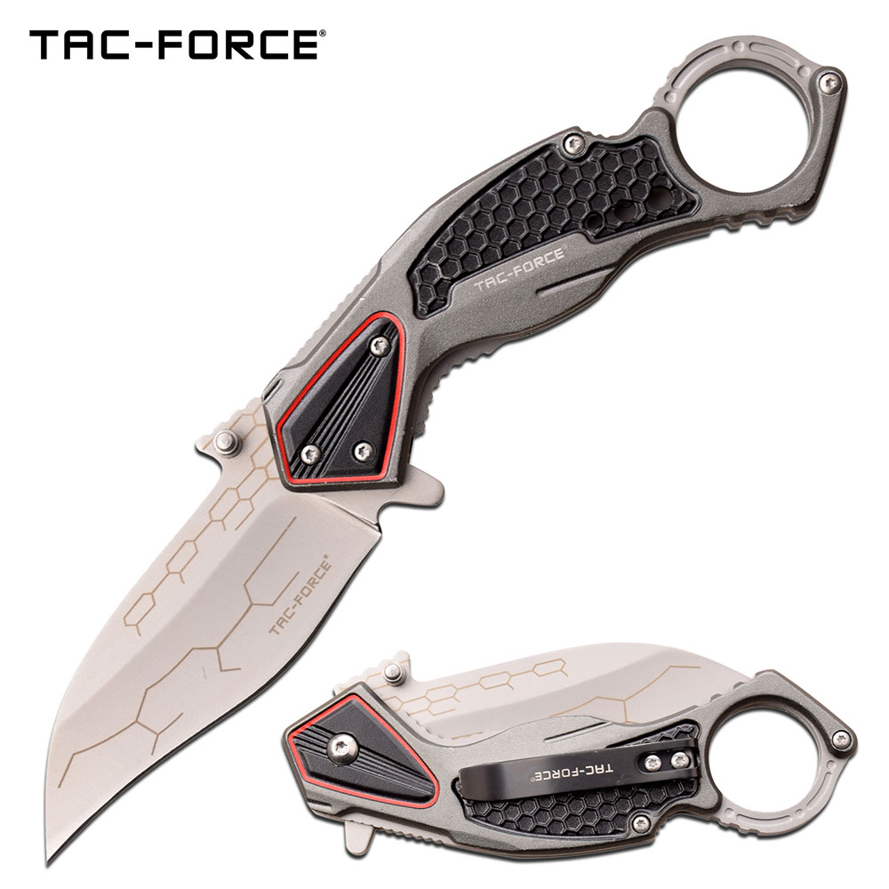 TF-1033GY TAC-FORCE FLIPPER ASSISTED OPENING KNIFE - TF-1033GY - Image 1
