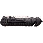 TAC FORCE ASSIST FOLDING KNIFE, TWO-TONE HALF-SERRATED BLADE, SURVIVAL FOLDER - TF-916BK - Image 3