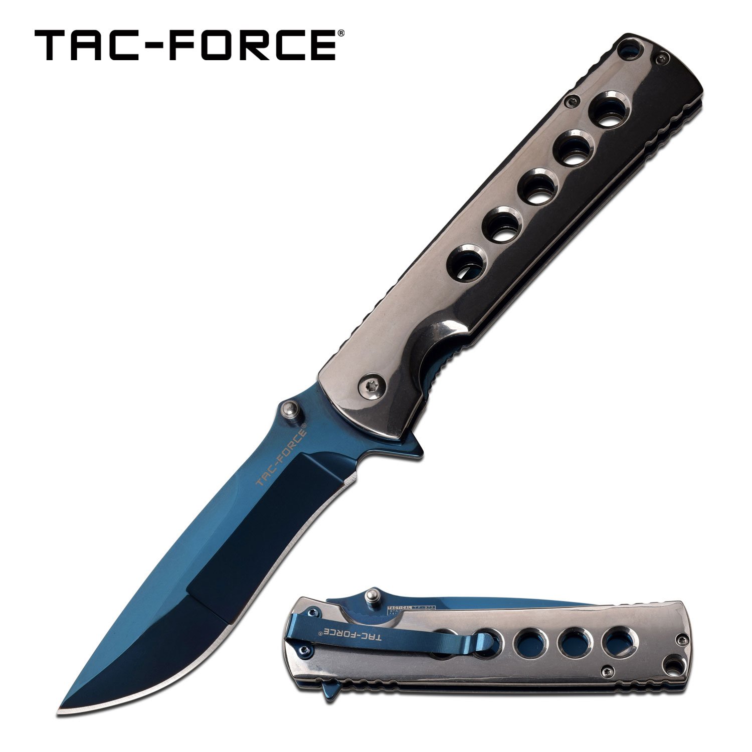 TF-973BL Tac-Force Flipper Assisted Opening Classic Design Knife - TF-973BL - Image 1