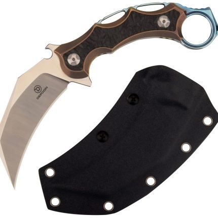 DEFCON "CLAW" JK Series 8.5? Titanium Handle D2 fixed Knife - TF3101-1