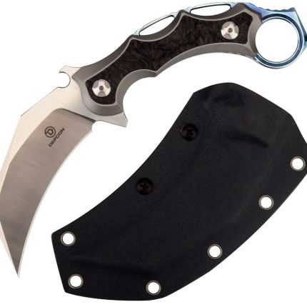 DEFCON "CLAW" JK Series 8.5? Titanium Handle D2 fixed Knife - TF3101