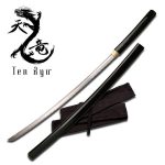 Ten Ryu Hand Forged Shirasaya Samurai Sword - TR-025BK