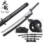 Ten Ryu Hand Forged Dragon Samurai Sword Set Comes W/ Katana Wakisashi & Tanto High Carbon Steel Blades - TR 030BK4