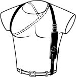 Combat Commander Black Boot Knife With Shoulder Sheath - UC2657 - Image 3