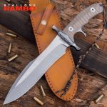 UNITED CUTLERY Rambo Last Blood Knife And Sheath - Authorized By Stallone, 7cr17 Stainless Steel Blade, Micarta Handle - Official Item! - UC3461 - Image 2