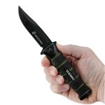 U.S.M.C. ARMY Knife Quick Opening Black & Green - UC3098 - Image 4