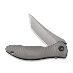 WE Knife Co. Mini Synergy Tanto Knife Gray Titanium (3" Stonewash) - 2012A - Image 8