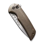 WEKNIFE Mini Malice Flipper & Button Lock Knife Titanium Handle (2.98" CPM 20CV Blade) WE054BL-4 - Image 6