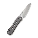 WEKNIFE Vision R Manual Thumb Knife Tiger Stripe Pattern Flamed Titanium Handle (3.54" Silver Bead Blasted CPM 20CV Blade) WE21031-6 - - Image 2