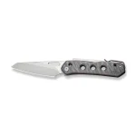 WEKNIFE Vision R Manual Thumb Knife Tiger Stripe Pattern Flamed Titanium Handle (3.54" Silver Bead Blasted CPM 20CV Blade) WE21031-6 - - Image 4