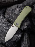 We Knife Company Ben Petersen Banter Folding Knife 2.9" S35VN Stonewashed Spear Point Blade, OD Green G10 Handles - 2004D
