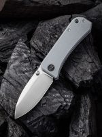 We Knife Company Ben Petersen Banter Folding Knife 2.9" S35VN Satin Spear Point Blade, Gray G10 Handles - 2004E