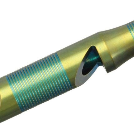 We Knife Company A-05C Life Saver 120dB Titanium Whistle, Green and Yellow