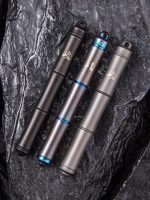 We Knife Company Syrinx Titanium Screw Cap Pen, Grey - TP- 04B - Image 3