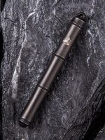 We Knife Company Syrinx Titanium Screw Cap Pen - Black - TP-04C