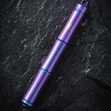 We Knife Company Syrinx Titanium Screw Cap Pen - Purple - TP-04D