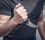 Silver Honshu Karambit With Shoulder Harness Sheath - UC2977 - Image 8