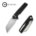 CIVIVI Amirite Flipper & Thumb Stud & Button Lock Knife G10 Handle (3.48" Nitro-V Blade) C23028-2