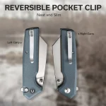 CIVIVI Amirite Flipper & Thumb Stud & Button Lock Knife G10 Handle (3.48" Nitro-V Blade) C23028-1 - Image 2