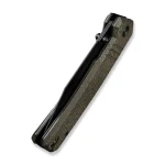 CIVIVI Bhaltair Flipper & Thumb Stud Knife Green Burlap Micarta Handle (3.98" Black 14C28N Blade) C23024-3 - Image 11