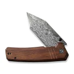 CIVIVI Bhaltair Flipper & Thumb Stud Knife Guibourtia Wood Handle (3.98" Damascus Blade) C23024-DS1 - Image 8