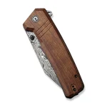 CIVIVI Bhaltair Flipper & Thumb Stud Knife Guibourtia Wood Handle (3.98" Damascus Blade) C23024-DS1 - Image 9