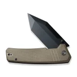 CIVIVI Bhaltair Flipper & Thumb Stud Knife Tan Coarse G10 Handle (3.98" Black 14C28N Blade) C23024-2 - Image 8