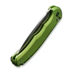 CIVIVI Button Lock Praxis Flipper Knife Lime Green Aluminum Handle (3.75" Satin Finished Nitro-V Blade) C18026E-3 - Image 5