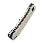 CIVIVI Elementum Flipper Knife Frag Patterned Ivory G10 Handle (2.96" Satin Finished D2 Blade) C907A-3 - Image 8
