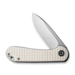 CIVIVI Elementum Flipper Knife Frag Patterned Ivory G10 Handle (2.96" Satin Finished D2 Blade) C907A-3 - Image 5