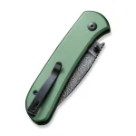 CIVIVI Qubit Button Lock Knife Aluminum Handle (2.98" Damascus Blade) C22030E-DS1 - Image 7