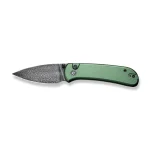CIVIVI Qubit Button Lock Knife Aluminum Handle (2.98" Damascus Blade) C22030E-DS1 - Image 4