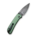 CIVIVI Qubit Button Lock Knife Aluminum Handle (2.98" Damascus Blade) C22030E-DS1 - Image 2
