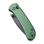 CIVIVI Qubit Button Lock Knife Aluminum Handle (2.98" Damascus Blade) C22030E-DS1 - Image 6