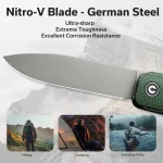 CIVIVI Sendy Flipper Knife / Multitool Wood Handle (2.83" Nitro-V Blade) C21004A-1 - Image 4