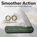 CIVIVI Sendy Flipper Knife / Multitool Wood Handle (2.83" Nitro-V Blade) C21004A-1 - Image 3
