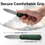CIVIVI Sendy Flipper Knife / Multitool Wood Handle (2.83" Nitro-V Blade) C21004A-1 - Image 2