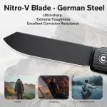 CIVIVI Sendy Flipper Knife / Multitool Wood Handle (2.83" Nitro-V Blade) C21004B-2 - Image 5