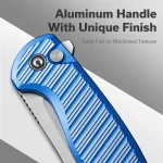 CIVIVI Stormhowl Flipper & Button Lock Knife Aluminum Handle (3.3" Nitro-V Blade) C23040B-2 - Image 3