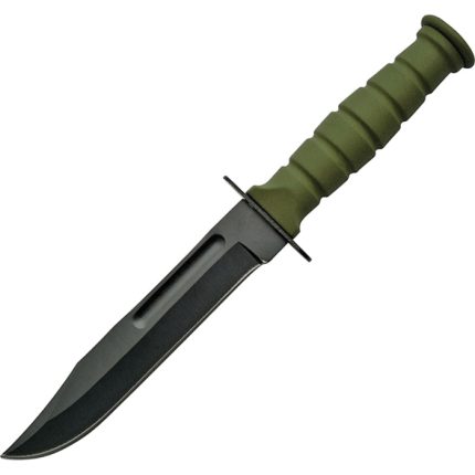 Military Fixed Blade Knife - Green - 7.23" Overall - CN211360GN