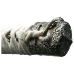 Ten Ryu Hand Forged White Sakura Jintachi with Burgundy Scabbard - TR-014MR - Image 3